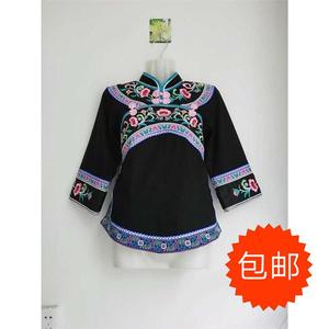 贵州少数民族服装布依族服装女装唐装演出服装刺绣女上衣原创设计