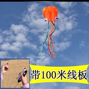 日本购巨型风筝特色超大软骨长尾控制便携拖尾简易U结实骨架情侣