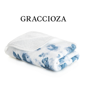 BELLA贝拉浴巾GRACCIOZA格傲雅法式纯棉青花瓷印花