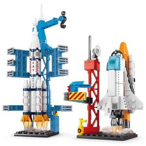 儿童拼装积木航天飞船火箭系列模型拼图6男孩子益智玩具生日礼物8