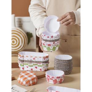 船形圆形方形面包纸托一次性耐高温烘焙家用不粘蛋糕纸杯防油纸垫
