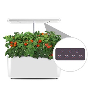 新疆包邮水培蔬菜种植机室内桌面无土栽培设备LED植物生长灯树脂