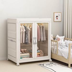 衣柜卧室家用简易组装挂衣柜防尘加厚可折叠儿童大人柜隔断柜衣橱