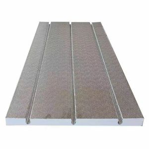 地暖模块超导型免回填地暖板贴铝箔铝板地暖板高硬度铝箔开槽板