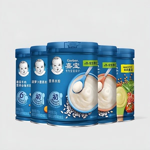 Gerber/嘉宝 婴儿辅食营养米粉/谷物营养米粉250g多种口味可选