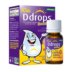 美国进口Ddrops滴卓思维生素D3滴剂600iu紫色2.8ml/盒（26.8）