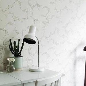 瑞典风格复古抽象几何波点图案轻奢简约背景墙纸壁纸墙布壁布壁画