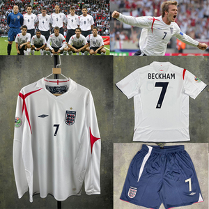 英格兰2006世界杯主场贝克汉姆欧文复古经典球衣足球队服套装