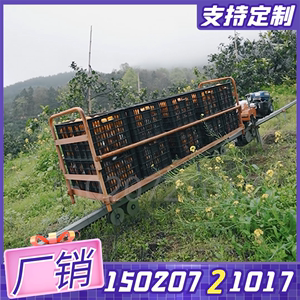 爬山搬运适用茶山果园农用工程运输单轮导向单轨运输小火车可定制