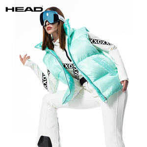 HEAD海德运动户外羽绒夹克2023冬季新款滑雪防风防水保暖羽绒服女