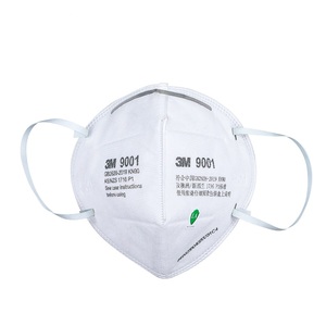 3M 9001 KN90防尘口罩防颗粒物防工业粉尘口罩耳带折叠式9002口罩