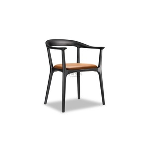 HC28竹屿餐椅家具整装布皮艺软包餐厅餐椅咖啡椅现代简约小户型
