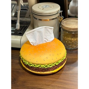 麦当劳汉堡纸巾盒客厅可爱创意轻奢感抽纸盒桌面餐巾纸盒
