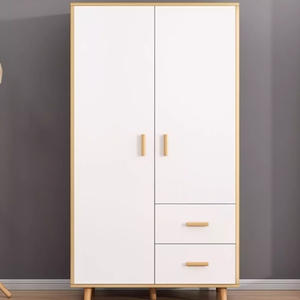 小衣柜家用卧室现代简约小户型衣柜出租房用木质柜子简易两门衣橱