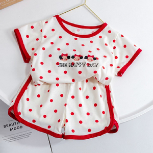 婴儿衣服夏季童装纯棉短袖套装两件套7八9十11个月一岁女宝宝夏装