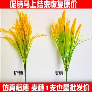 仿真塑料麦穗稻谷水稻假花干花塑料花拍摄舞蹈道具户外客厅摆放花