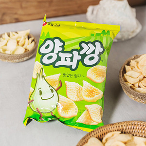 韩国进口 农心洋葱味脆片83g/袋装 办公室膨化休闲食品怀旧小零食