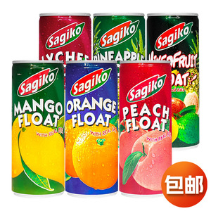 越南进口Sagiko洒吉可橙汁芒果荔枝菠萝桃汁水果味果肉饮料夏季饮