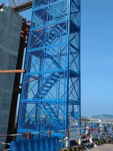 建筑安全爬梯梯笼桥梁施工安全爬梯基坑防护笼墩柱建筑箱式防护网