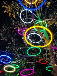 发光圆球圆圈许愿环状树灯吊灯挂灯户外防水街道亮化商场装饰庭院