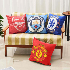 足球周边抱枕靠垫曼城曼联阿森纳切尔西可选双面图案英超球迷礼物