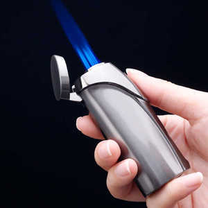 三直冲打火机触摸感应自动点火创意气电混合蓝焰个性雪茄新年礼物