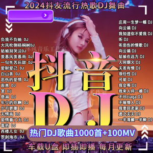 最新2024中文DJ舞曲车载u盘歌曲抖音网络热门dj嗨曲无损音乐优盘