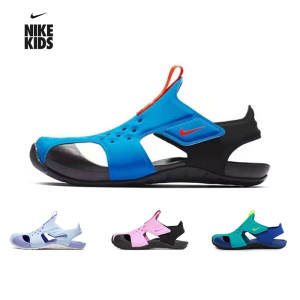 正品耐克NIKE夏季新款儿童鞋男童女童透气防滑轻便小飞机包头凉鞋