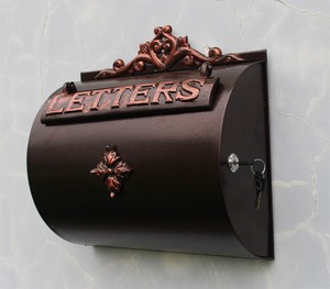 欧式庭院创意家居铸铝工艺品壁挂式信报箱邮箱铁艺信箱别墅装饰品