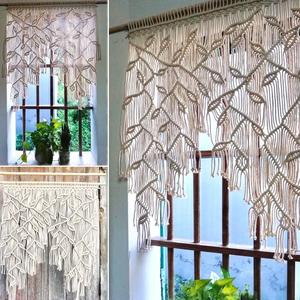波西米亚挂毯手工编织挂毯墙壁窗户窗台装饰挂布门帘吊饰装饰挂件