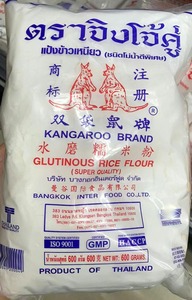 泰国原装进口双袋鼠牌糯米粉粘米粉600g