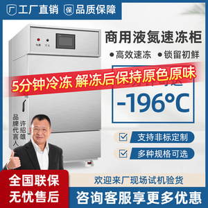 商用液氮速冻机急速冷冻库海鲜小型速冻柜液氮冷冻机榴莲速冻冷柜
