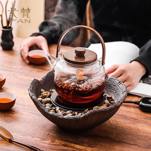 煮茶器2024新款全自动煮茶壶一体家用泡茶套装电陶炉专用煮茶围炉