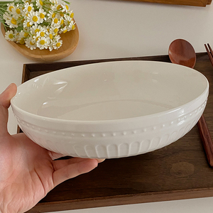 珠点欧式家用大号陶瓷大汤碗大碗水煮肉片酸菜鱼大盆碗汤盆专用碗