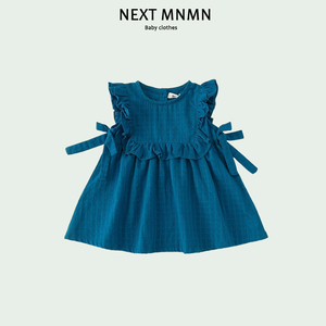英国NEXT MNMN婴儿夏季韩版女童提花裙子宝宝夏装儿童复古连衣裙