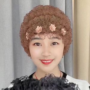 适合光头戴的帽子女时尚韩版包头帽百搭蕾丝化疗防风帽春夏月子帽