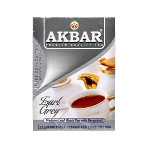艾克拜尔牌akbar 斯里兰卡进口都格扎勒皇家伯爵茶袋泡茶茶包100g