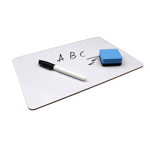 双面小白板 便携迷你木质无框桌面写字 儿童早教英语家用a4留言板