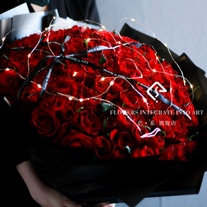 全国99朵玫瑰花束鲜花速递沈阳哈尔滨济南成都重庆同城配送女友