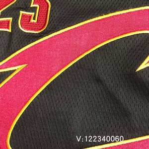 【越南产】短袖骑士队球员版詹姆斯23号刺绣欧文球衣米切尔篮球服