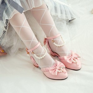 洛丽塔女童凉鞋公主时尚儿童高跟包头鞋小女孩可爱学生舞蹈礼服鞋