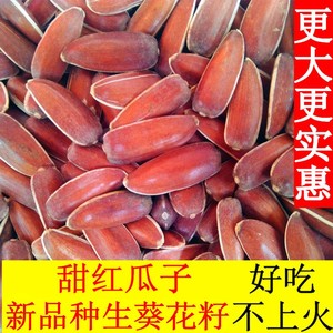 云南生红瓜子大颗粒散装小包装原味甜新货零食红皮生瓜子生葵花籽