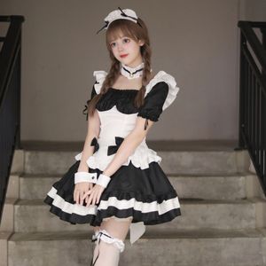 游戏服装 cosplay 奇迹暖暖 黑白巧克力女仆装 lolita公主裙
