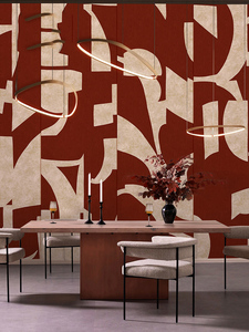 现代几何图形背景墙壁纸无缝客厅影视墙壁布定制壁布卧室抽象墙纸