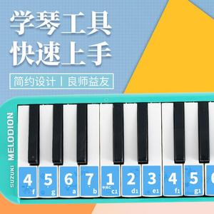 口5风琴键盘贴简谱贴纸适用37键6键32键2用7键2键FUT3适铃木