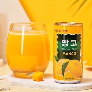 韩国橙汁新款原装进口网红饮料LOTTE芒果汁饮品罐装听装