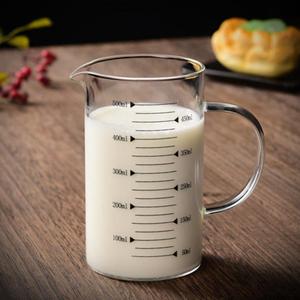 家用冷水壶耐高温可微波炉加热烘焙用量杯冲泡奶粉刻度杯成人牛奶