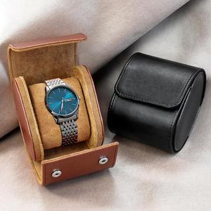 手表收纳盒男士高档腕表盒保护防摩擦首饰盒便捷随身皮质包装盒子