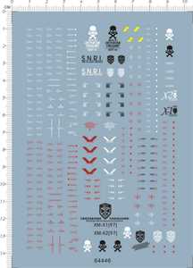 64446-15306 MG CROSSBONE GUNDAM X1 X2 海盗敢达水贴1