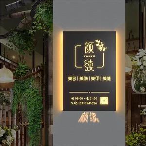 灯箱广告牌镂空创意灯牌发光字定制挂墙式户外店铺门头招牌定做